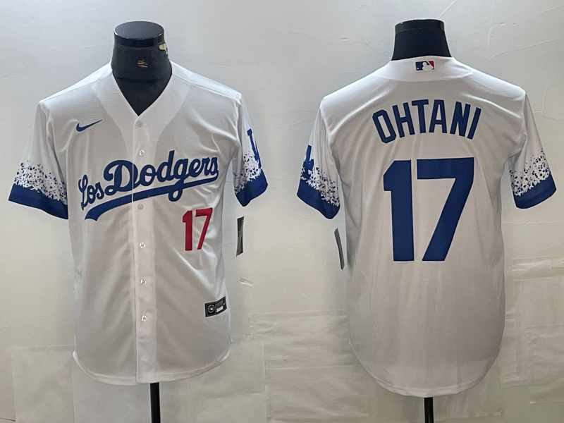 Men's Los Angeles Dodgers Shohei Ohtani #17 White Jersey